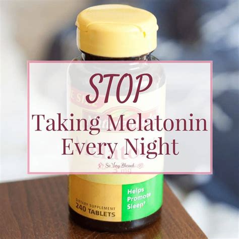 Insomnia.research suggests that melatonin might slightly reduce the time it takes to fall asleep, but its effects on sleep quality and total sleep time aren't clear. Stop Taking Melatonin Every Night