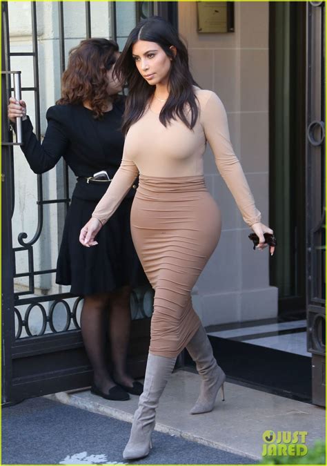 Kim Kardashian Puts Curves On Display During Paris Shopping Trip Photo