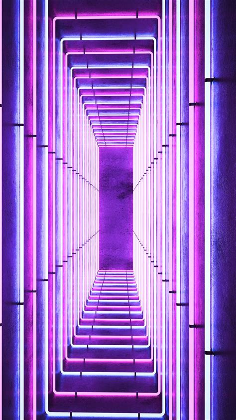 4k Purple Iphone Aesthetic Neon Light Wallpaper Free