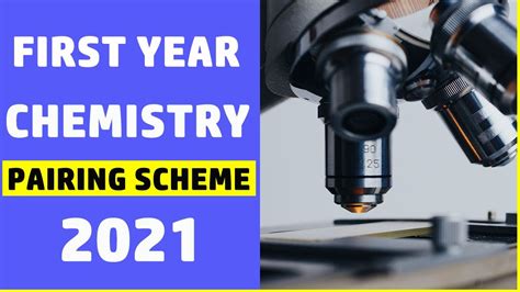 1st Year Chemistry Pairing 2021 Chemistry Pairing Scheme 2021 YouTube