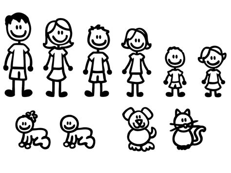 Download Robot Check | Stick figure family, Family decals, Stick family