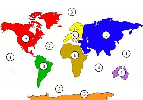 Oceans And Continents Map Quiz By Mregan