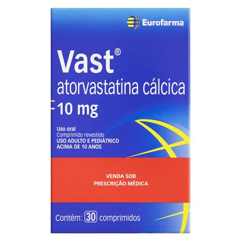 Vast 10mg Eurofarma 30 Comprimidos Revestidos