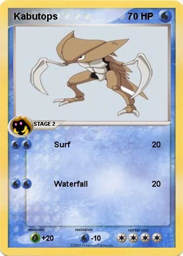 Pokemon kabutops trading card fossil #141 holofoil 1999 fighting 60hp 9/62 lv30. Pokémon Kabutops - Surf - My Pokemon Card