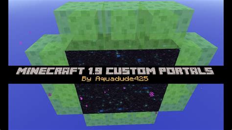 End portal blocks can be placed anywhere with use of the /setblock and /fillcommands, and they function as if they were a complete portal. Custom End Gateway Portals | Minecraft | Commands - YouTube