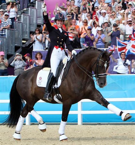 Charlotte Dujardin And Valegro Celebrating Their Historic 2012 Olympic