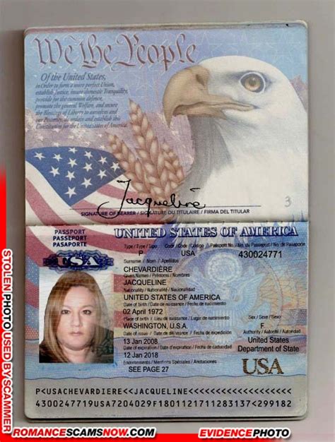 Rsn How To Spot Fake U S Passports Scars Rsn Romance Scams Now