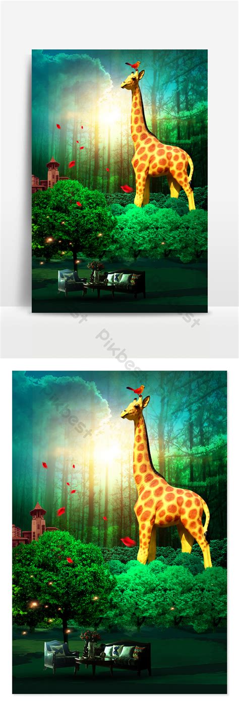 Green Beautiful Real Estate Background Backgrounds Psd Free Download