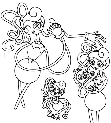 Coloriage Poppy Playtime Mommy Long Legs 11
