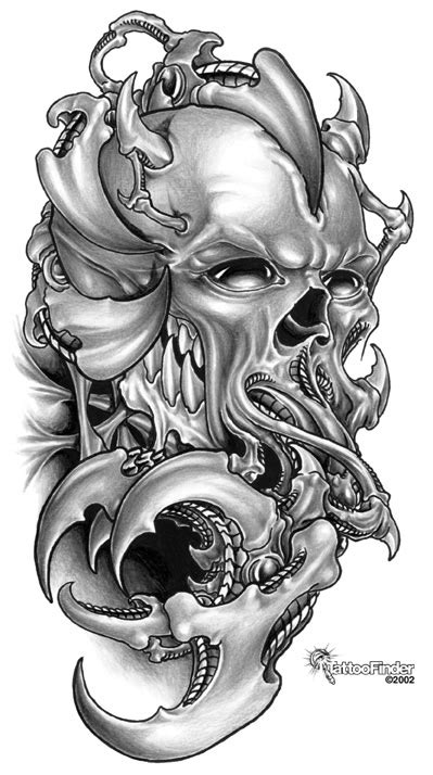 Awesome Design Sketch Of Skull Tattoo Tattoomagz › Tattoo Designs