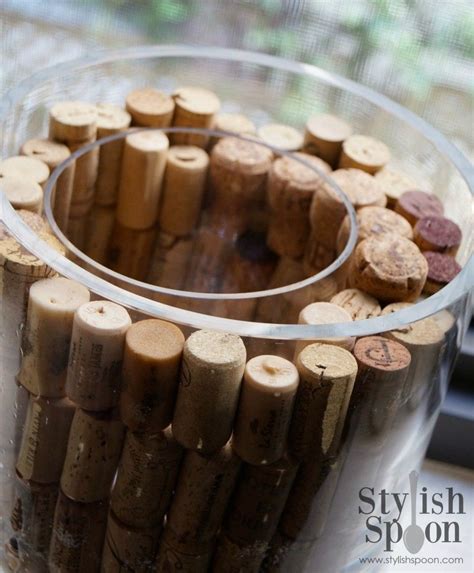 Diy Wine Cork Vase Filler Stylish Spoon Wine Cork Projects Cork