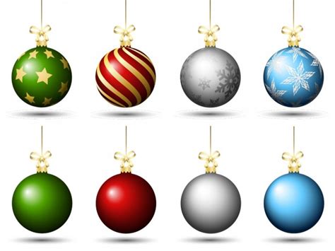 Download Colored christmas baubles pack Vector | Free Download