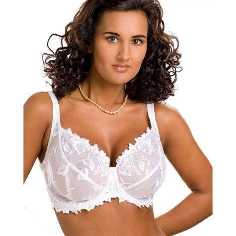 ladies camille lingerie white lace embroidery underwired womens bra