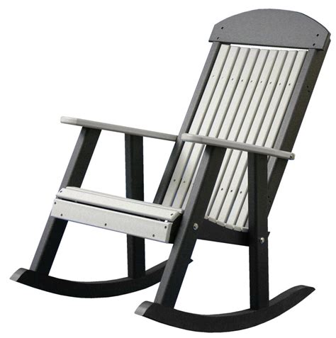 See more ideas about porch chairs, chair, rocking chair porch. Poly Furniture Wood PORCH ROCKER *GREEN & BLACK* Outdoor ...