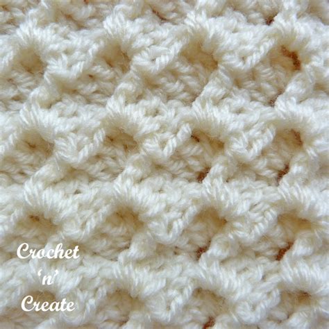 Raised Textured Group Stitch Free Crochet Tutorial On Crochet N Create