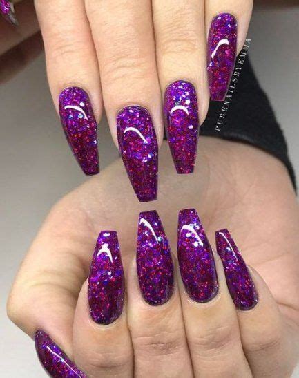 New Nails Acrylic Purple Fall 17 Ideas Purple Nail Art Designs