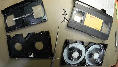 Broken Vhs Tape Repair By Works Perfect Swapping Cassette Tape