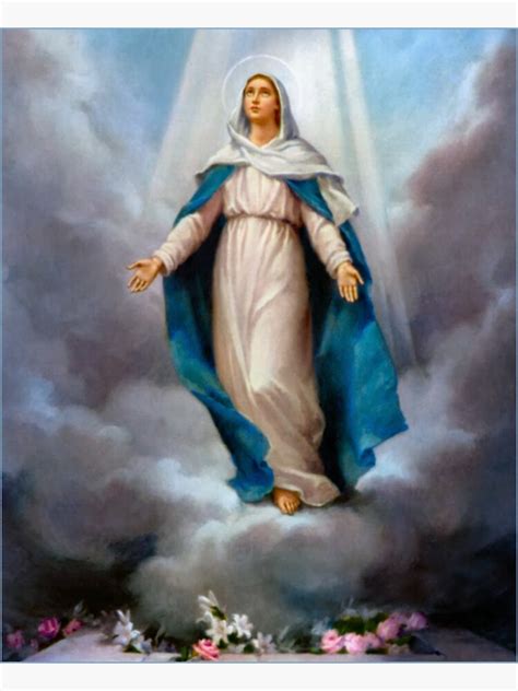 Blessed Virgin Mary Sticker For Sale By Rbent Redbubble