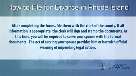 Maybe you would like to learn more about one of these? How to File for Divorce in Rhode Island - YouTube