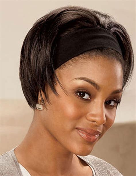 Layers are cut all over this glossy black mane to balance out the volume and body of the hair. 30 Best Short Hairstyles For Black Women
