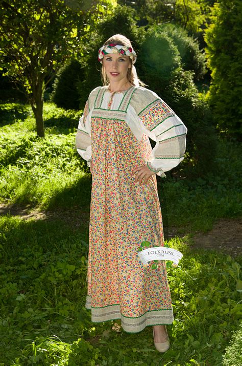 Traditional Russian Dress Mashenka For Woman Folk