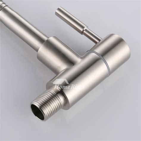 Touchless kitchen faucets with motionsense™ feature touchless activation, allowing you to easily turn water on and off with the wave of a hand. Farmhouse Kitchen Faucet Wall Mount Brushed Stainless ...