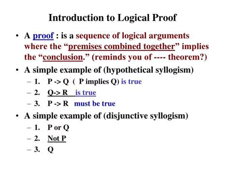 Ppt Introduction To Logical Proof Powerpoint Presentation Free