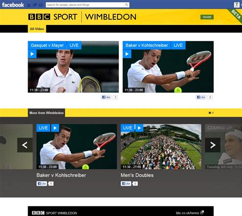 The bbc sport app brings you all the breaking news across the world of sport including football, cricket, rugby union, rugby league, f1, tennis, golf, athletics and much more. BBC Sport App Hits Facebook - Olympics and Wimbledon ...