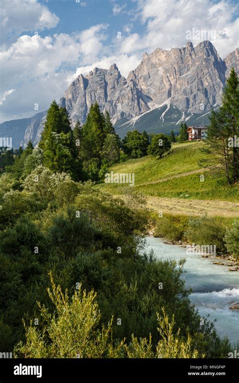 The Dolomites At Cortina Dampezzo Italy Stock Photo Alamy