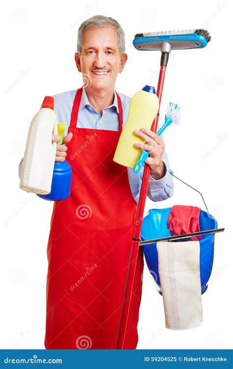 Janitor Working For Cleaning Service Stock Image Image 59204525
