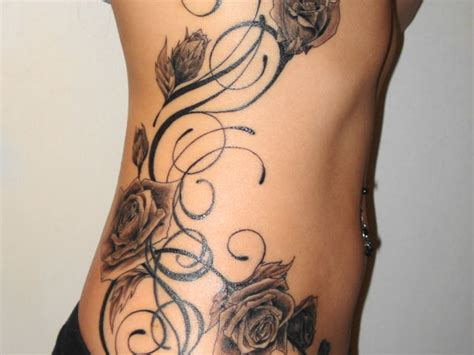 Roses ones of the most favorite designs those who wish to tattoo on side body. 40+ Most Beautiful Black Rose Tattoo Images