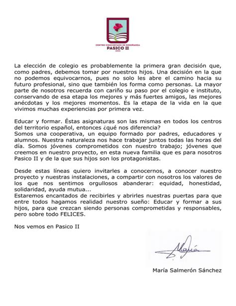 Carta De La Directora