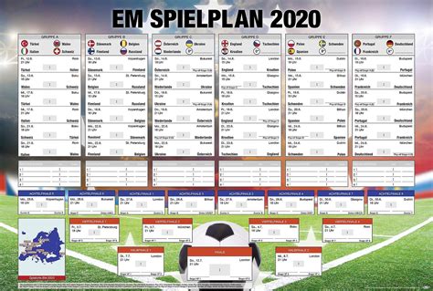 The match starts at 21:00 on 26 june 2021. EM Schedule 2020 European Football Championship German All ...