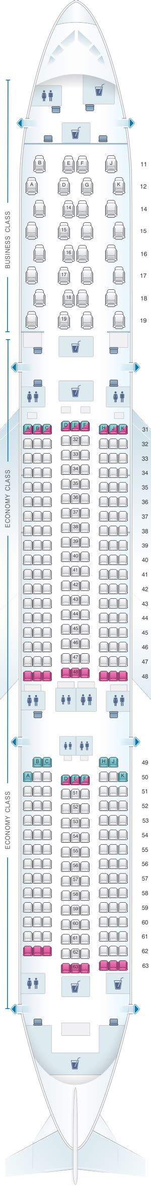 Singapore Airlines Airbus Industrie A350 900 Seat Map