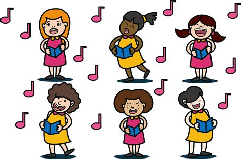 Download And Share Clipart About Choir Singing Clip Art Desenho Coral