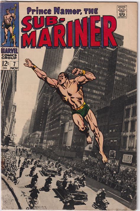 Sub Mariner 7 1968 Comic Books Silver Age Marvel Sub Mariner
