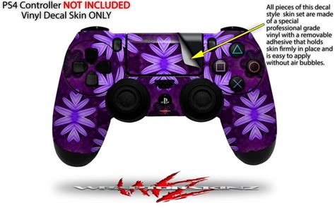 Sony Ps4 Controller Skins Abstract Floral Purple Uskins