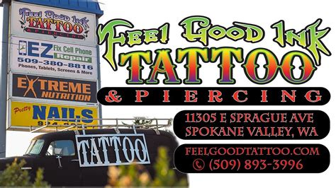 Feel Good Ink Tattoo And Piercing In Spokane Washington Youtube