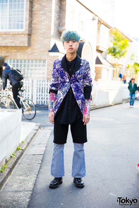 Blue Haired Harajuku Guy In Comme Des Garcons Homme Plus With Remake