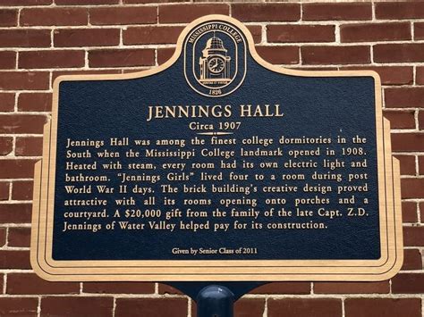 Jennings Hall Historical Marker