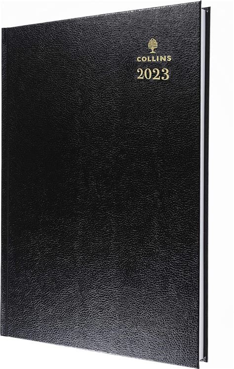Collins Desk A4 Day To A Page 2023 Early Edition Diary Black Bigamart
