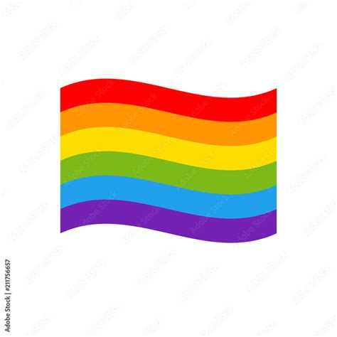 pride flag vector icon color rainbow background lgbt lesbian gay bisexual transgender concept