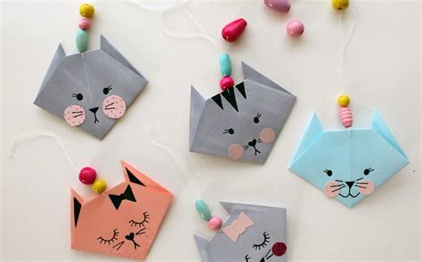 In fact the head is so. How to Make an Easy Origami Cat - Fun Crafts Kids