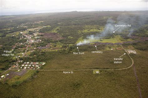 Kilauea Lava Flow Approaches Pahoa Town In Puna Hawaii The Punatics