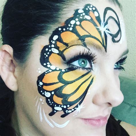 Monarch Butterfly Face Painting