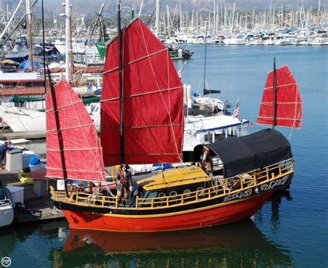 1962 Used Chinese Junk 34 Antique And Classic Sailboat For Sale