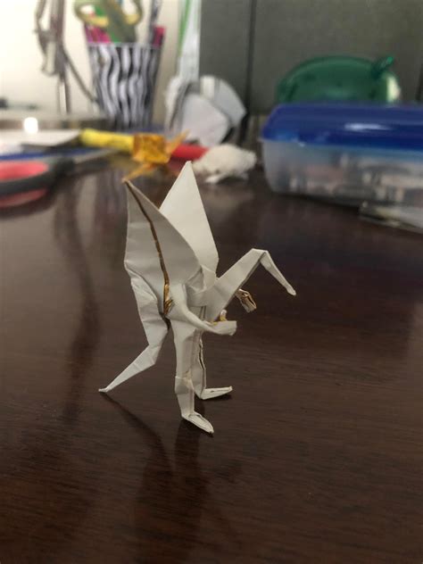 This Origami Crane Humanoid I Folded Rmildlyinteresting