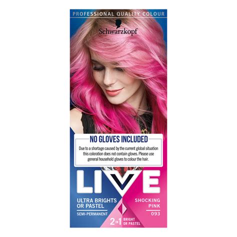 Schwarzkopf Live Ultra Brights Or Pastel 93 Shocking Pink Semi