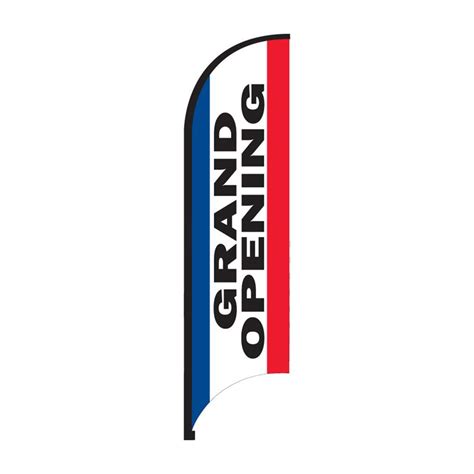 Grand Opening Feather Flag Kit With Spike Base