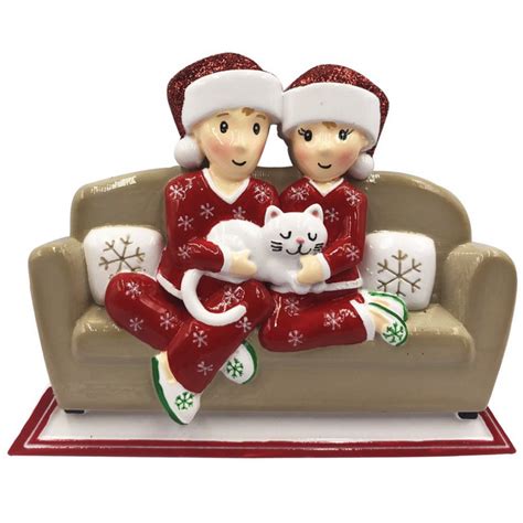 Reindeer Couple Personalized Ornament Retrofestive Ca